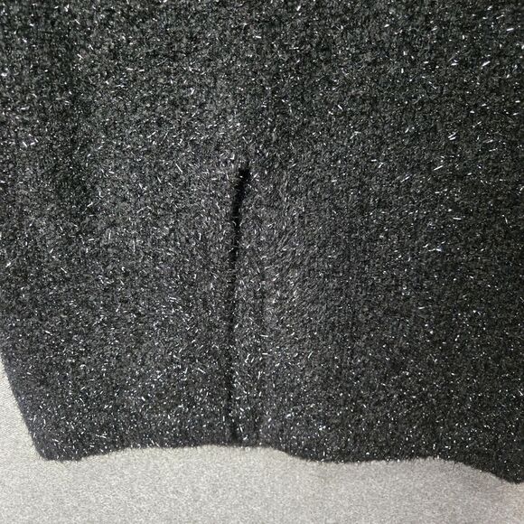Tuckernuck S Black Tinsel Midi Pencil Skirt Holiday Shimmer - Picture 4 of 7